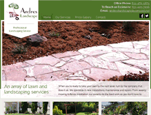 Tablet Screenshot of andres-landscaping.com